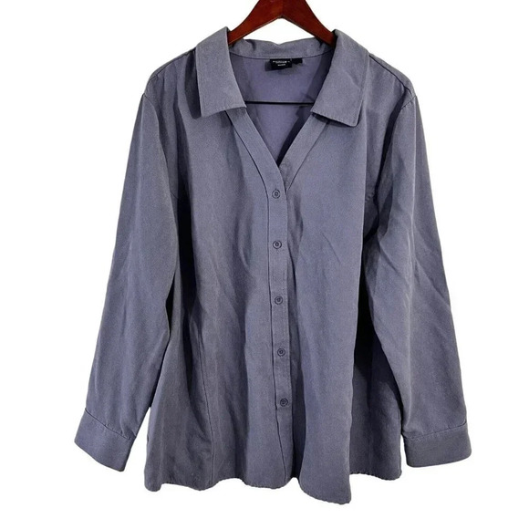 Sonoma Tops - Sonoma Life + Style Women Purple Blouse 3X Lavender Lined Thick Career Office